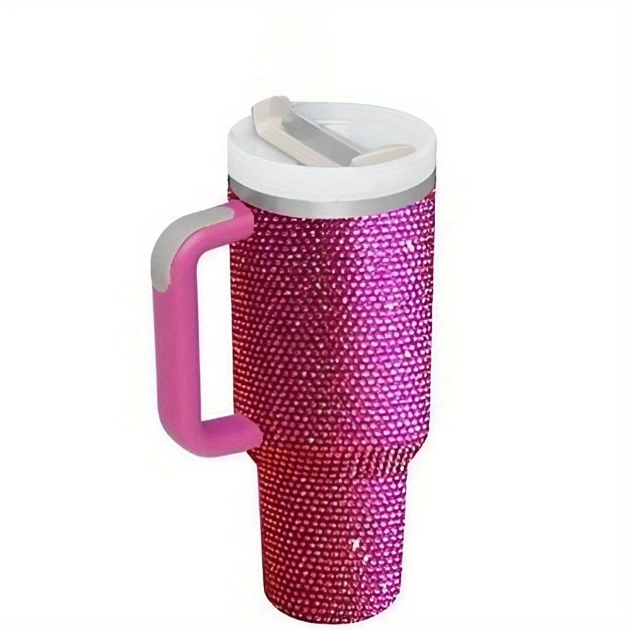 40oz Studded Tumbler Stainless Steel Insulated Water Bottle with Lid