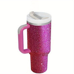40oz Studded Tumbler Stainless Steel Insulated Water Bottle with Lid