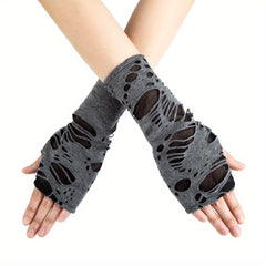 Goth Rock Arm Sleeve Arm Warmers Grunge Gloves Halloween Decoration