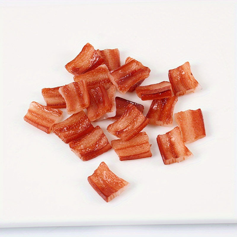 PVC Pork Belly Slices Food Toys for DIY Culinary Play & Diorama Accessories