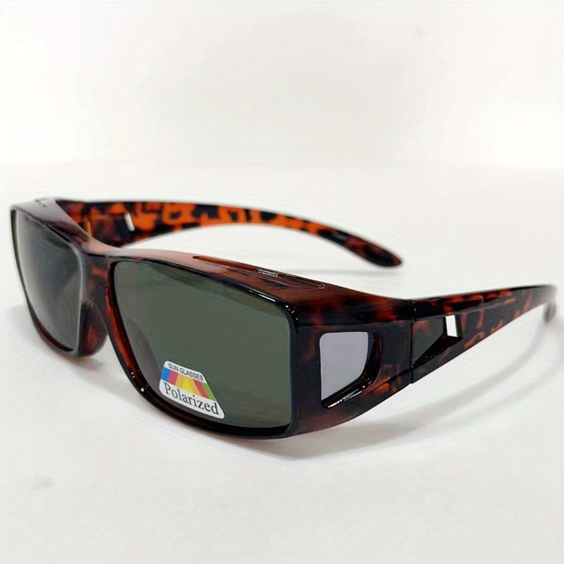 Polarized Sunglasses for Men and Women Bean Colored Frame Myopia Friendly
