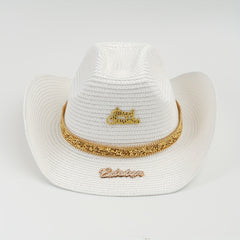 Men's Summer Straw Sun Hat for Fishing Beach Travel