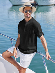 Men's Casual Trachten Shirt For Summer Vacation