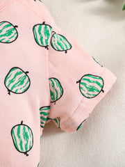Cute Strawberry Jumpsuit for Baby Girls