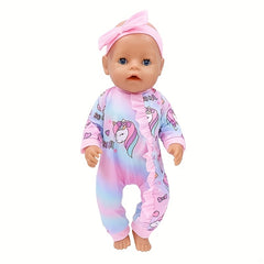 2pcs Doll Clothes Set for 35-56-45 Newborn Baby Dolls