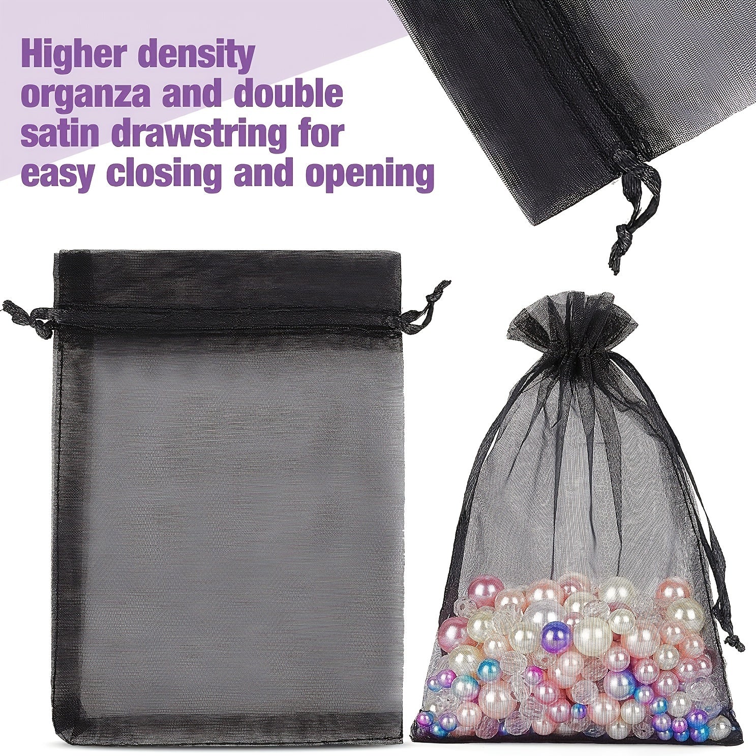 30pcs 10x15 cm Organza Bags With Drawstring Jewelry Pouches