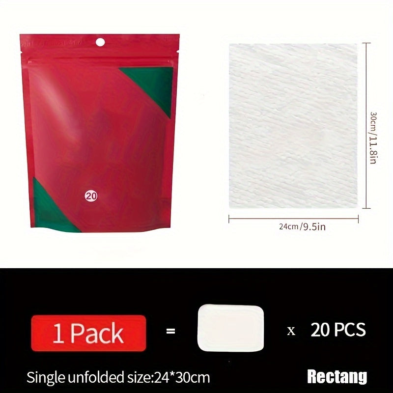 20pcs Compressed Towel Travel Portable Small Square Towel