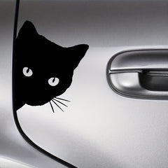 2pcs Cat Stealing Car Stickers Funny Vinyl Car Stickers