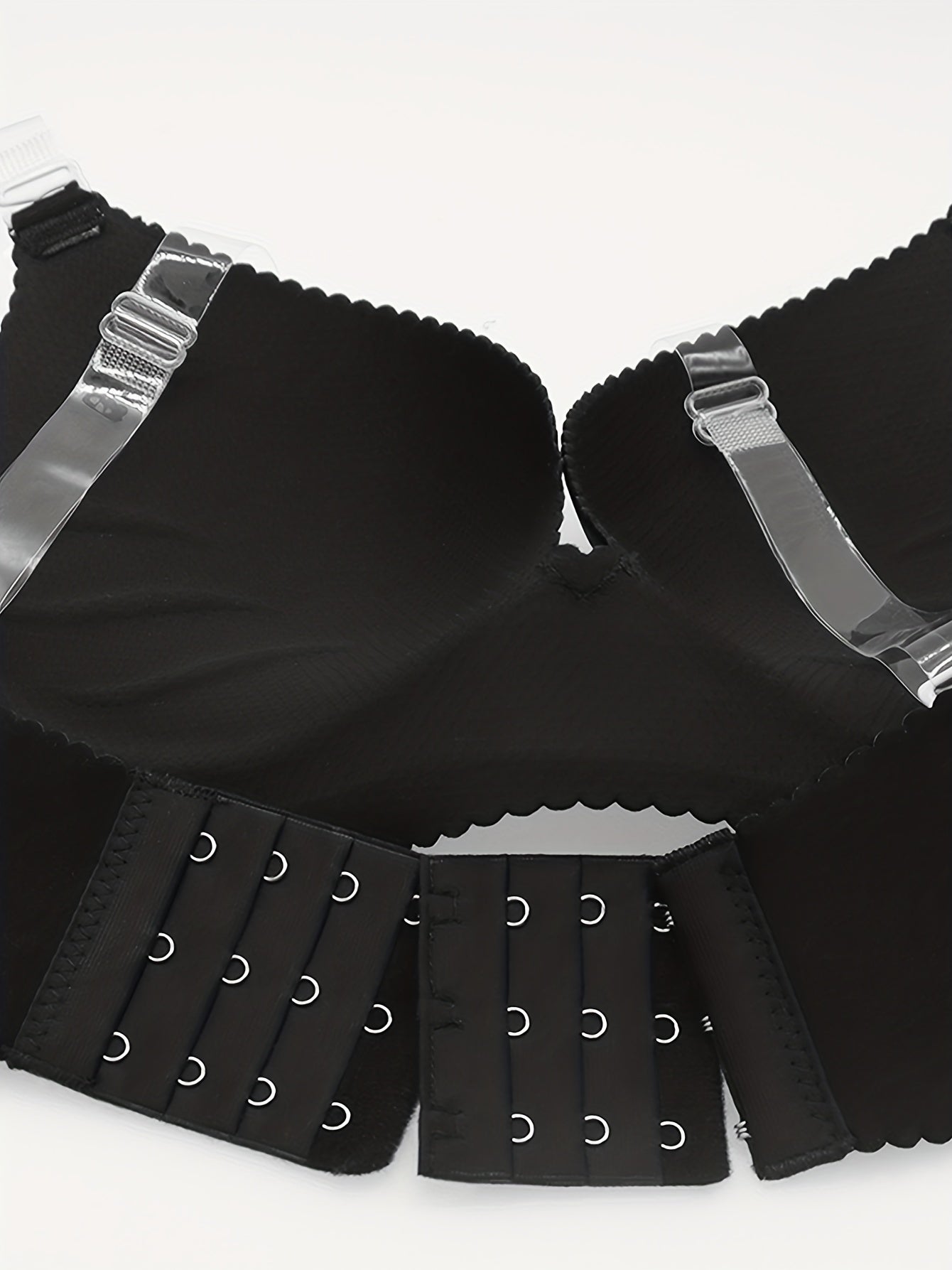 2pcs Solid Push Up Bras Comfy T Shirt Bra Women's Lingerie