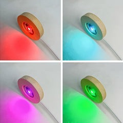 Colorful Wood Display Lamp DIY Night Light