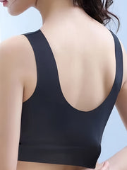Lace Wireless Bra Wide Straps Comfy & Breathable