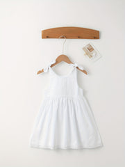 Sweet Suspender Dress with Lace Trim for Baby Girl