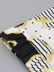 Vintage Graphic Print Zip Up Jacket for Women
