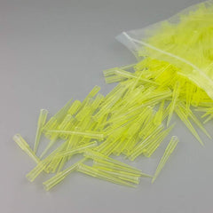 1000pcs Pipette Tips Clear Yellow Lab Plastic Liquid Pipettor Tips