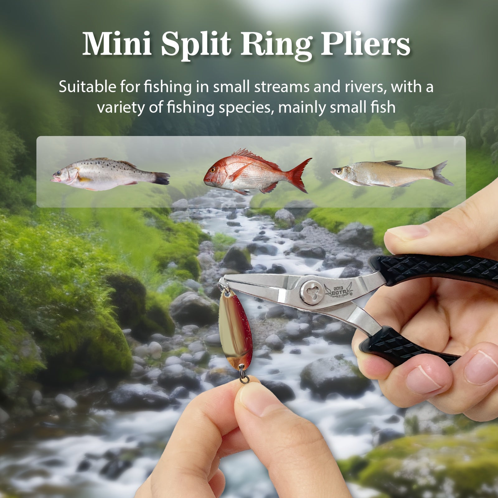 38g Ultralight Stainless Steel Split Ring Opener Fishing Plier