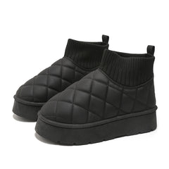 Waterproof Faux Leather Winter Boots Non Slip Snow Boots
