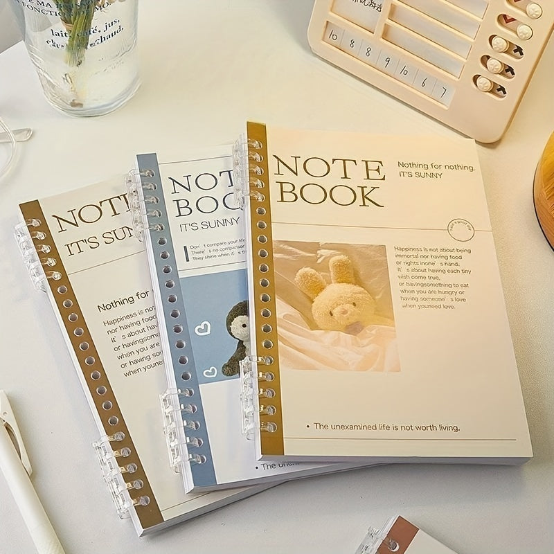 Elegant Loose Leaf Notebook with Crystal Buckle for Your Diary