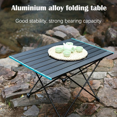 Portable Folding Table Light Aluminum Alloy for Outdoor Activities