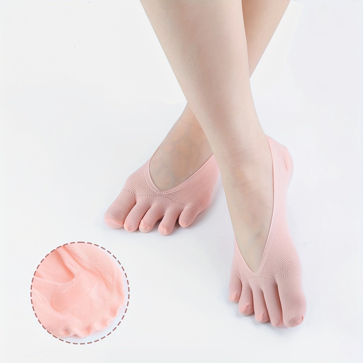 Women's Non Slip Five Finger Socks - Summer Comfort