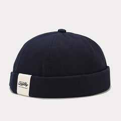 Men's Beanie Hat with Cloth Label