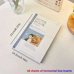 Elegant Loose Leaf Notebook with Crystal Buckle for Your Diary