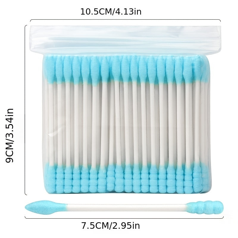 Colorful Paper Shaft Double End Swab 100PCS
