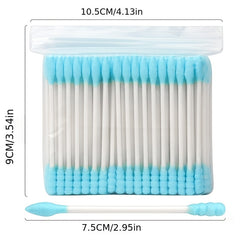 Colorful Paper Shaft Double End Swab 100PCS