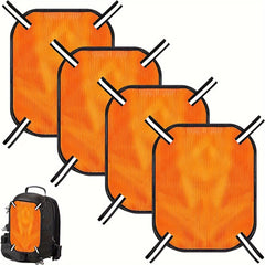 Orange Mesh Safety Panel w/ Reflective Strips - High Visibility Outdoors Safety