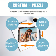 Custom Wooden Puzzle Photo Painting Personalized Portrait Gift