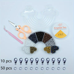 Double head Fish Shape Box Of 9 Colors 3mm Soft Clay Beads For DIY
