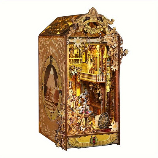 DIY Dollhouse Bookshelf 3D Puzzle Assembly Kit Home Bedroom Decoration