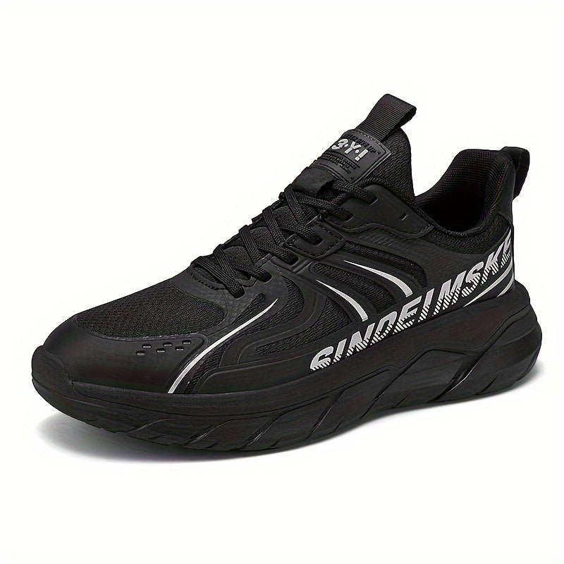Men's Breathable Running Shoes Non Slip Lace Up Sneakers Outdoor