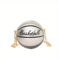 Mini Basketball Shape Crossbody Bag for Girls