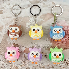 Cute Owl Bird Keychain PVC Cartoon Animal Pendant
