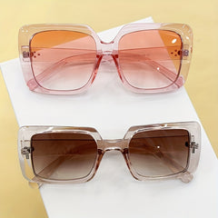 Large Frame Pink Tea Sunglasses Combo for Couples