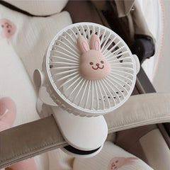 Portable Desktop Clip-on Stroller Fan, USB Small Fan, Three Speed Adjustable