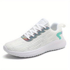 Breathable Mesh Women's Running Shoes, Lace Up, Lightweight