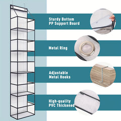 Over The Door Hanging Pantry Organizer 5 Shelf Storage