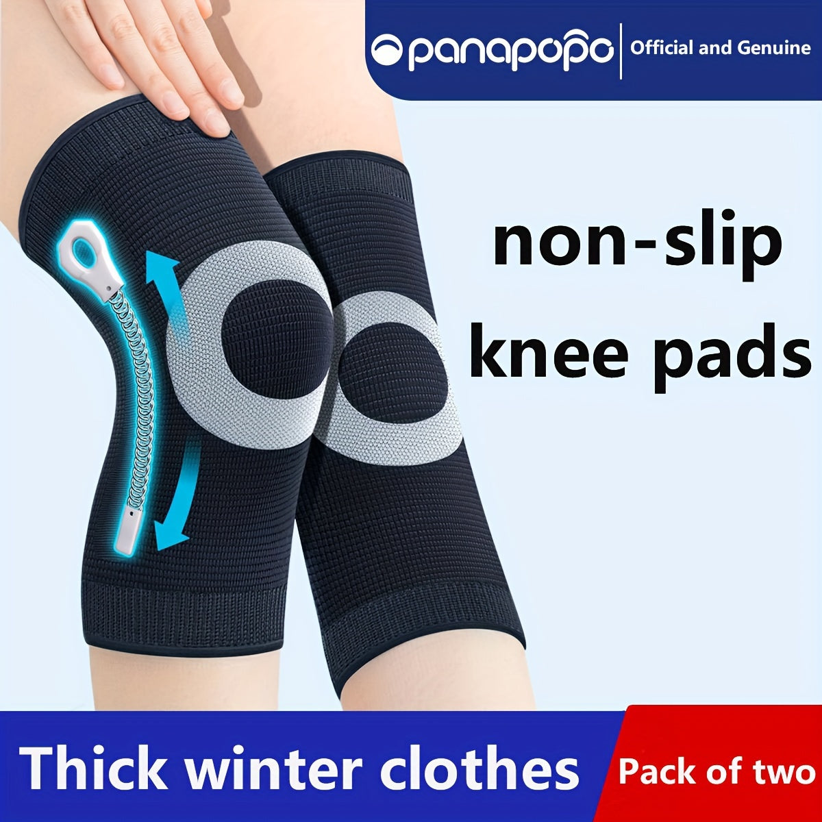 Non-Slip Support Knee Pads for Winter Sports