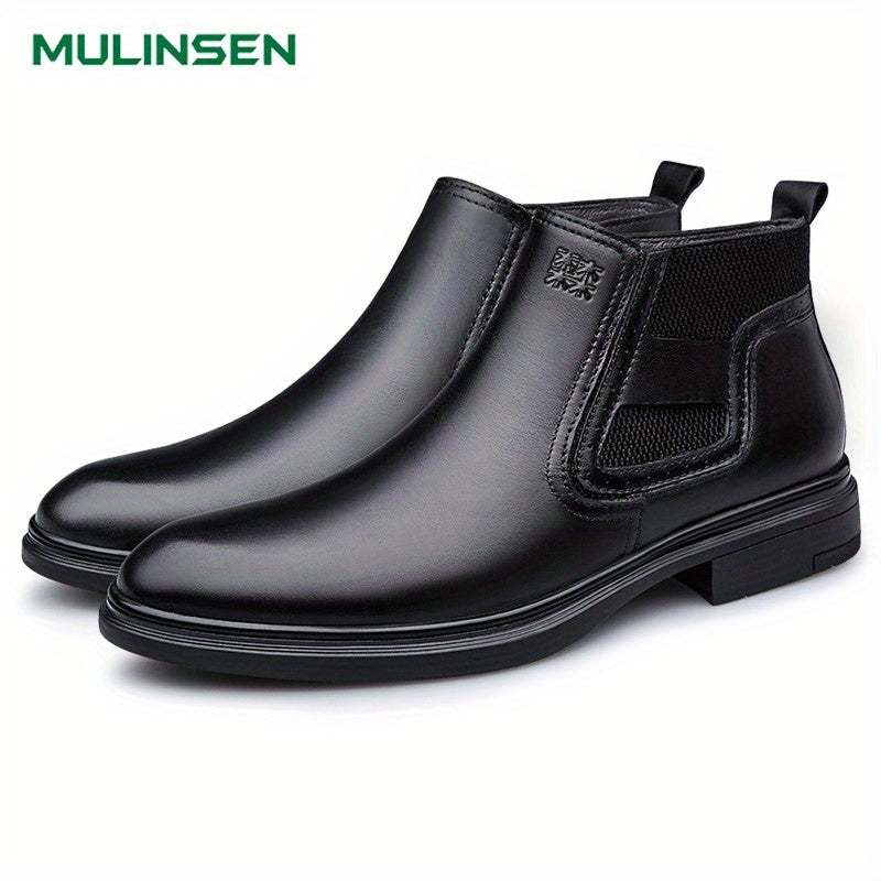 Men's Zipper Chelsea Boots Casual Ankle Shoes