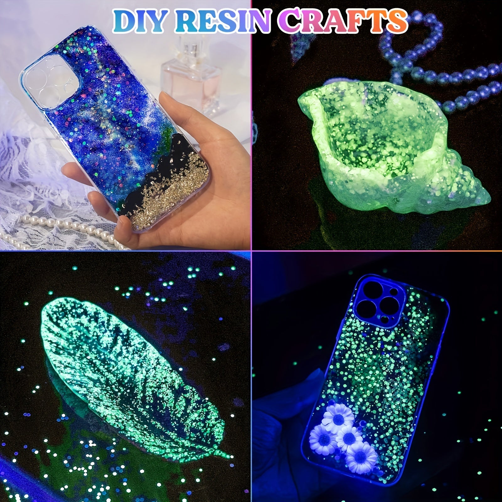 Glow In The Dark Holographic Body Glitter - Sparkle Makeup