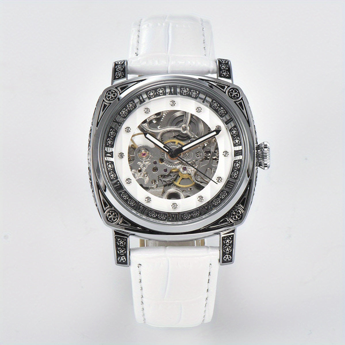 KUERST Auto Mechanical Watch Waterproof Night Light Wristwatch