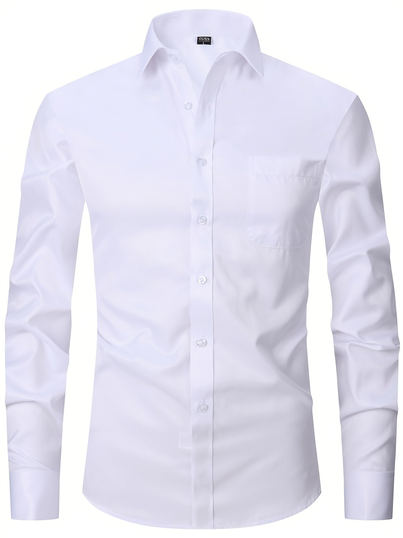 Men's Formal Cotton Button Up Shirt With Chest Pocket