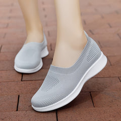 Knit Weaving Slip-on Walking Shoes for Women