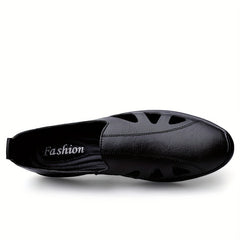 Men's Hollow Out Slip On Casual Shoes Lightweight Breathable