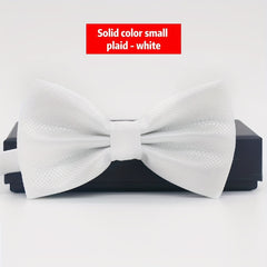 Men's Solid Formal Wedding Bow Tie Business Casual Groom Man Bow