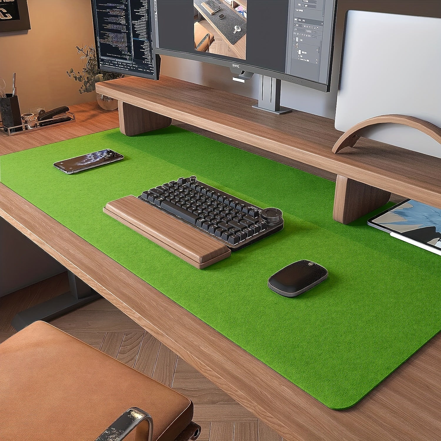 Oversized Felt Mouse Pad Non slip Felt Table Mat Desk Pad Protection