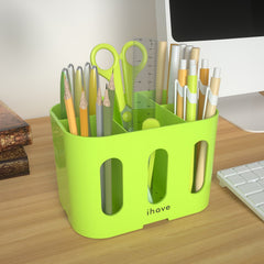 5 Compartment Pen Holder for Desk and Wall