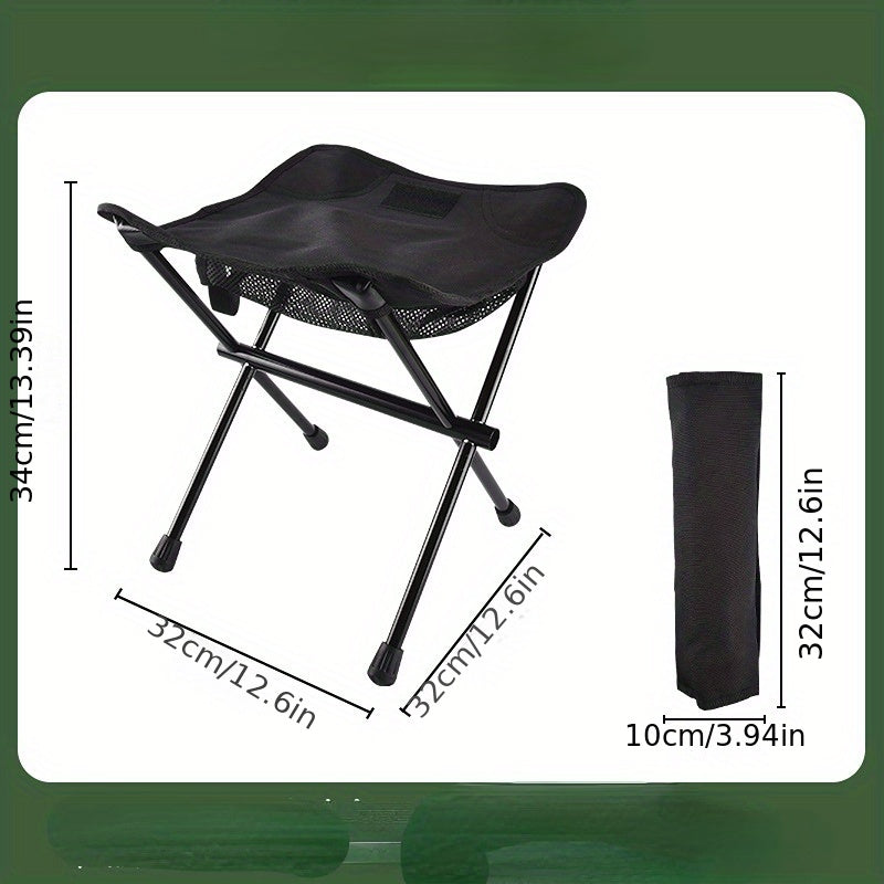 Portable Folding Chair for Camping and Fishing with Bag