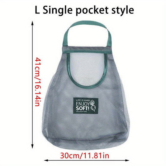 Vegetable Storage Net Hanging Sundry Bag - Wall Hanging Breathable Storage